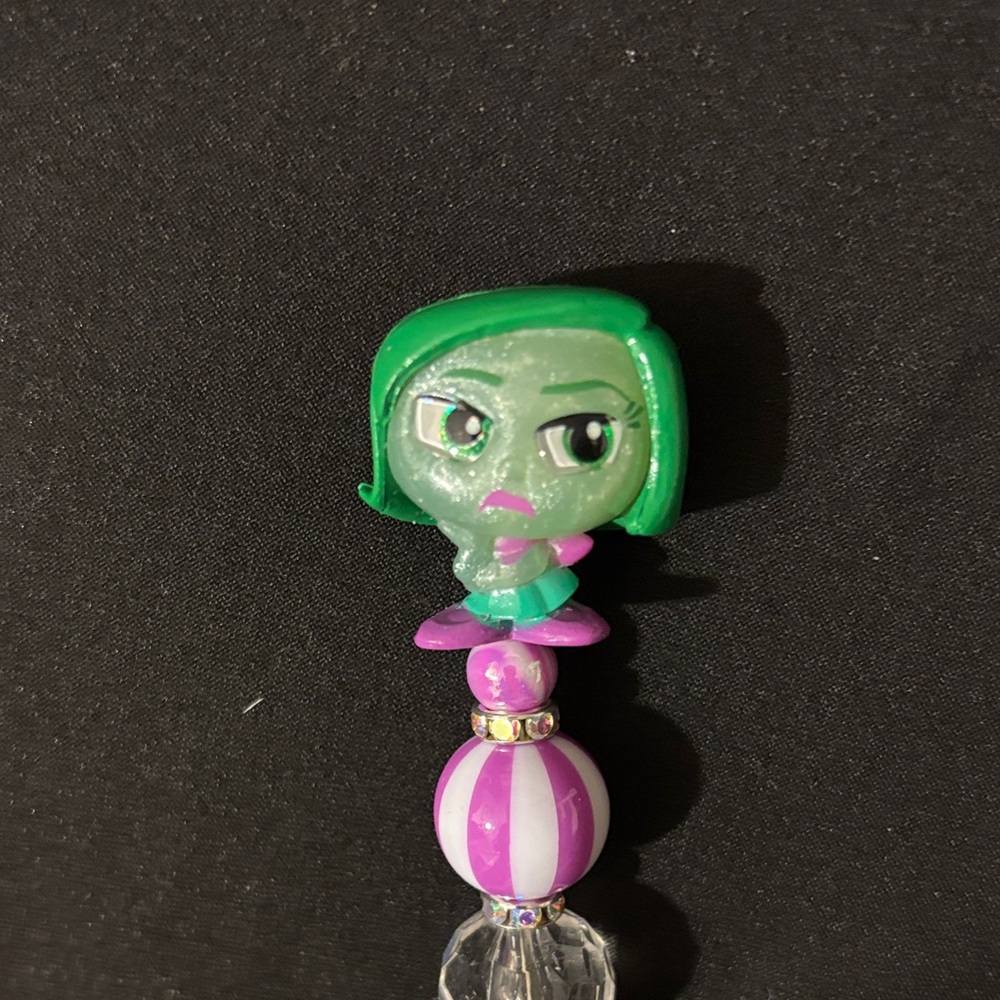 Handmade Disney Pixar Disgust Pen - Picture 4 of 5